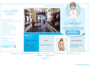 isabellafinelingerie.com: Isabella Fine Lingerie, Home of the Boobologist
Isabella Fine Lingerie, Home of the Boobologist