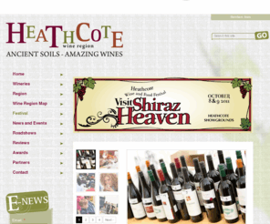 heathcotewineandfoodfestival.com: Heathcote Shiraz Wineries - Heathcote Winegrowers Association
2011 Heathcote Wine and Food Festival Sat & Sun October 8 & 9    Due to the AFL Grand Final being played on the first Saturday in October in 2011, we have decided to move the Festival to the second weekend of October - 8th & 9th hopefully for 2011 only (the AFL have indicated that the Grand Final in 2012 will revert to the last Saturday