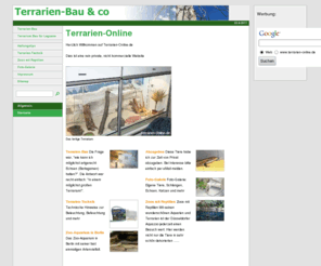 terrarien-online.de: Terrarien-Online
Terrarium, Bartagame, Terrarienbau, Echse, Echsen, Amphibien, Leguan, Pogona, Vitticeps, Schlangen, Terraristik, Iguana