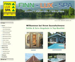 finn-lux-spa.com: FINN - LUX  - SPA GMBH - Sauna, Whirlpool und Wellness
Sauna, Whirlpool und Wellness.