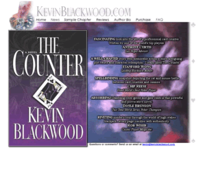 kevinblackwood.com: Kevin Blackwood
Novel, Novels, <i> The Counter</i> , Publishing, Card Counting