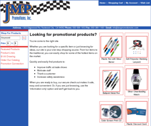 jmppromotionsinc.com: JMP Promotions Inc
Promotional products, advertising specialties and business gifts. Shop our mall of products that can be imprinted with your company name & logo! Enter to win our drawing!