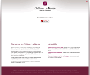 chateau-lanauze.com: Grand vin de Bordeaux Château Lanauze Côtes de Bordeaux-Castillon Monbadon Puisseguin
Grand vin de bordeaux Château la Nauze Côtes de Bordeaux-castillon situé à Monbadon.