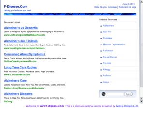 f-disease.com: Welcome to f-disease.com - Parking Service By Active-Domain.com
This is a parking page for - f-disease.com