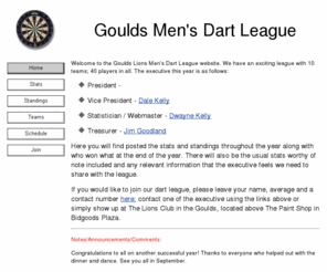 gouldsmensdarts.com: Goulds Mens Dart League
