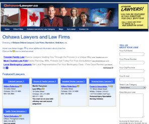 oshawa-lawyer.ca: Oshawa Lawyers and Law Firms - Ontario
Oshawa Lawyer and Law Firm Directory; Lawyers and Law Firms serving Oshawa, Ontario