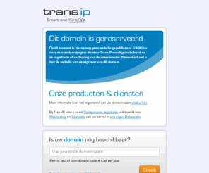 vakantieveilingen.com: TransIP - Domein gereserveerd
