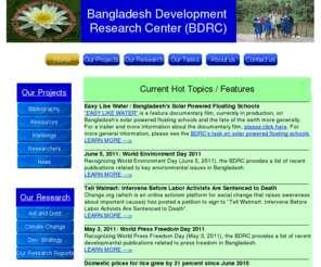 bangladeshstudies.org: Bangladesh Development Research Center (BDRC) homepage
The Bangladesh Development Research Center (BDRC) is a non-profit think tank on Bangladesh development issues; it undertakes and disseminates development research.