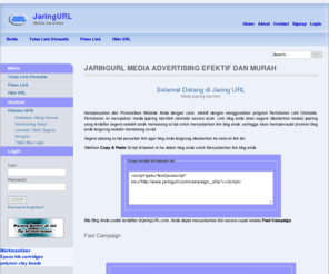 jaringurl.com: Media Advertising Efektif dan Murah
JaringURL adalah media periklanan pay per klik dengan konsep lebih efektif dan efisien