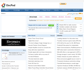elecpod.com: Electronic Circuits Diagram-Elecpod
Elecpod Includes collection of Electronic Circuits,Electronics design diagrams,electronic schematics for hobby kits or do-it-yourself (DIY) project,Custom Electronics design,Tons of free working Electronic Circuits,Electronic industry news