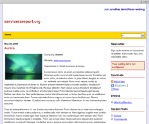 servicerreport.com: Just another WordPress weblog
Just another WordPress weblog