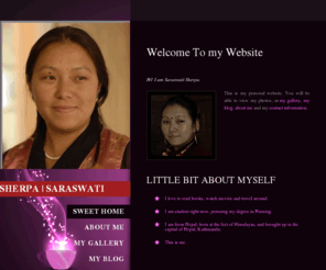 iamsherpa.com: IAMSHERPA | SARASWATI SHERPA
I am Saraswati Sherpa. This is my personal portfolio.