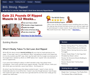 bigstrongripped.com: How to get BIG, Strong and Ripped Muscle Fast
No BS Advice on how to build muscle, increase your strength and get ripped, lean and muscular...the easy way