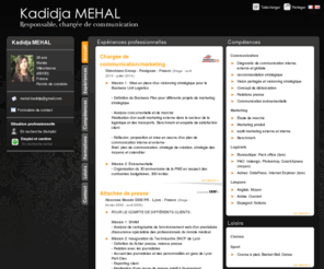 kadidja-mehal.com: Kadidja MEHAL - CV - Responsable, chargée de communication
