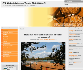 n-tc.org: NTC Niederkrüchtener Tennis Club 1983 e.V. - Startseite
NTC Niederkrüchtener Tennis Club 1983 e.v., Homepage vom Niederkr?chtener Tennisclub