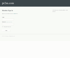 pr2m.com: Member Sign In - PR2M
All the latest news, reviews & info with photo galleries, downloads and more.