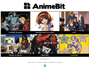 animebit.com: AnimeBit
web dedicada a la publicacion de series de anime en buena calidad , audio original y subtitulado en espanol