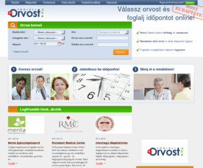 foglaljorvost.hu: Foglalj Orvost - Válassz orvost és foglalj időpontot online!
Időpont előjegyzés privát orvosokhoz azonnal. Ha egy jó orvost keresel, magánorvosok listája és azonnali időpont előjegyzés rendelésre, kezelésekre.