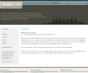 mekansal.com: Mekansal.com | Geoweb Hakkında Herşey
