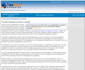 timesheetmanagementsystem.com: Timesheet Management System - TimeSheet Reporter
Timesheet Management System - TimeSheet Reporter