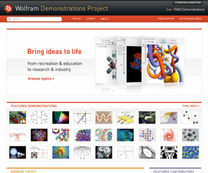 wolframdemonstrations.com: Wolfram Demonstrations Project
Interact with this application right within your browser, or download the 
source file and re-use. Explore thousands of free applications across 
science, mathematics, engineering, technology, business, art, finance, 
social sciences and more at demonstrations.wolfram.com »