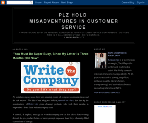 plzhold.com: Plz Hold Misadventures in Customer Service
