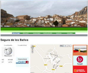 segura.com.es: Segura de los Baños (Teruel)
Web no oficial de Segura de los Baños, pueblo de la provincia de Teruel (Aragón), en la comarca de las Cuencas Mineras, situado junto al río Aguasvivas a una altitud de 1.122 metros