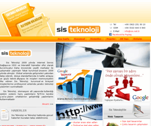 sislan.org: Sis Teknoloji / Samsun Web Tasarım, web yazılım, otomasyon, ajans, insert, digital art, katalog
Web tasarım, yazılım, otomasyon sistemleri ve online ticaret sistemleri tarzı hizmetler veren bir kuruluştur.