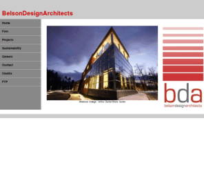 belsondesign.com: Belson Design Architects
BelsonDesignArchitects is a general architectural practice with a specialty in academic programming, planning and design.  Our clients include Case Western Reserve University, Hamilton College, Skidmore College, SUNY Purchase College and SUNY Stony Brook University. Other clients include professional architectural and engineering firms who value our academic expertise. We continue to provide clients with design services of the highest quality.  