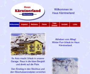 haus-kaerntnerland.at: Haus Kaerntnerland: Willkommen, Winterulaub in Obertauern, Salzburg Land,
Frhstckspension, Garni, bernachtung mit Frhstck, Pension
