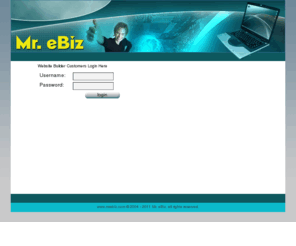 mrebiz.net: Website builder
Mr. eBiz offers Online website builder solutions, cross platform WYSIWYG Editing and affordable, easy to use e-commerce systems