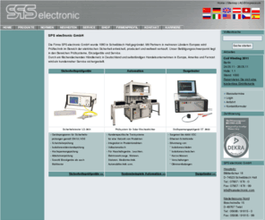 protectester.com: SPS electronic GmbH. Sicherheitsprüfgeräte  und Sicherheitsprüfsysteme.
Sicherheitsprüfgeräte  Automation  Surgetester. Die SPS electronic GmbH entwickelt und produziert Prüftechnik im Bereich der elektrischen Sicherheit und bietet diese weltweit zum Verkauf an.