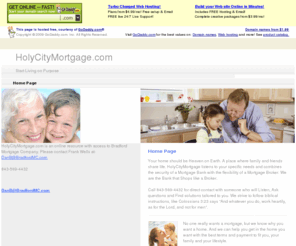 holycitymortgage.com: Page 1
Charleston, SC mortgage loan advisor will provide customized solutions for each home buyer based on their specific needs, covering North Carolina, South Carolina and Georgia.