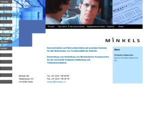 minkels.ch: Minkels AG - Spezialist für Serverschränke und Netzwerkschränke, Wandgehäuse, Baugruppenträger in 19"-Technik
Minkels AG - Spezialist für Server- und Netzwerkschränke, Wandgehäuse, Baugruppenträger in 19