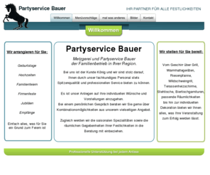 partyservice-bauer.net: Partyservice Bauer
IHR PARTNER FÜR ALLE FESTLICHKEITEN

