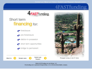 4fastfunding.com: Welcome to 4FAST Funding
4Fastfunding.com is an alternative lender for short-term financings when capital is needed for interim periods.  