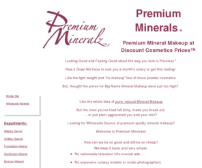 myladysmakeup.com: Premium Mineral Makeup at Discount Cosmetics Prices!™
Premium Mineral Makeup does not have to be expensive! Top Quality Minerals, Brushes, Sifter Jars, Kabuki, Discount Price, Cheap FAST Shipping!