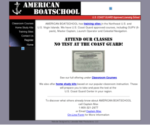 amboatschool.com: Captains License training, USCG Approved Boat School
Get your USCG Captain's License with American Boat School with NO Coast Guard EXAM 