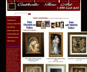 catholicfineart.com: Catholic Fine Art, prints, posters & framed religious art of Jesus Christ, Virgin Mary, Angels & Saints
Largest selection of Catholic Fine Art online! Prints, Posters, Framed Art, custom picture frames and sculptured artwork. FREE Shipping ...