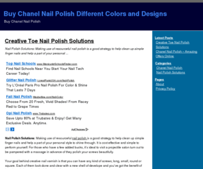 chanelnailpolish.org: Buy Chanel Nail Polish | Creative Toe Nail Polish
Chanel Nail Polish - Are You Looking To Purchase Chanel Nail Polish online? Read Our Helpful Guide Before You Do Anything! Discount Offers Inside!