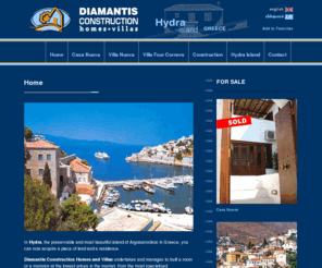 dchydra.com: Diamantis Contsruction Homes Villas Hydra Island Greece
Homes, villas and land for sale in Hydra island, Greece. Traditional home construction by Diamantis Construction Homes and Villas