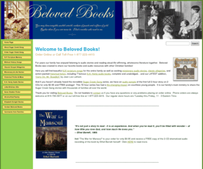 educationforthesoul.com: Welcome to Beloved Books!
Christian homeschooling resources at Beloved Books:  Audio books, Sugar Creek Gang, GA Henty historical fiction audiobooks, Christian KJV scripture memory songs, home school literature, homeschool help, homeschooling encouragement, home eduction resources