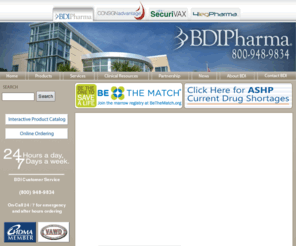 bdilogistics.com: BDI Pharma, Inc. - More than a Product and a Price.
BDI Pharma, Inc. is a nationwide wholesale distributor of plasma derived pharmaceuticals and infusion therapy products including ivig, intravenous immune globulin (IGIV), coagulation factor products and hemophilia factor VIIa  VIII & IX, Albumin and hyper-immunes and injectable(vaccines) products.