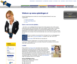 opleidingen.nl: Imatica - Specialist in internet opleidingen en cursussen
Imatica (Internet Opleidingscentrum) verzorgt gespecialiseerde cursussen op gebied van PHP/ASP.net, Linux en Crystal Reports. 