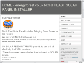 solar-tariff.com: Energyforest
Your local NORTH EAST SOLAR PANEL Installer
