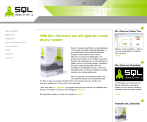 sql-discovery.com: Erforschen sie Ihre Datenbank - mit SQL-Discovery
SQL-Discovery – Ihre Datenbank im Griff