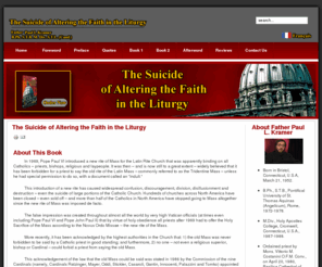 alteringliturgy.com: The Suicide of Altering the Faith in the Liturgy
The Suicide of Altering the Faith in the Liturgy