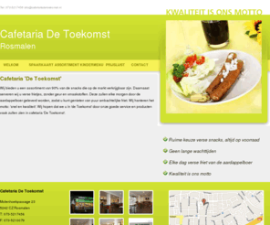 cafetariadetoekomst.nl: Cafetaria De Toekomst - Rosmalen. Wees wijs eet Toekomst ijs. www.cafetariadetoekomst.nl
Cafetaria De Toekomst in Rosmalen. Wees wijs eet Toekomst ijs en geniet van zijn verse patat friet. Cafetaria De Toekomst - rosmalen