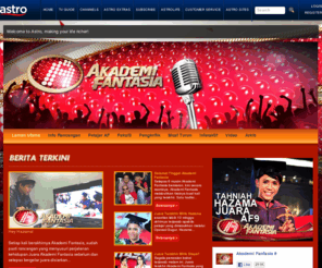 akademifantasia.com.my: Akademi Fantasia 2011
Akademi Fantasia merupakan sebuah rancangan realiti nombor satu di Malaysia. Para pelajar akan bersaing untuk mendapatkan gelaran juara dan berpeluang memulakan karier dalam industri hiburan. 