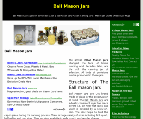 ballmasonjars.org: Your Web Source for Ball Mason Jars
Visit our website for products, resources, and information regarding ball mason jars.